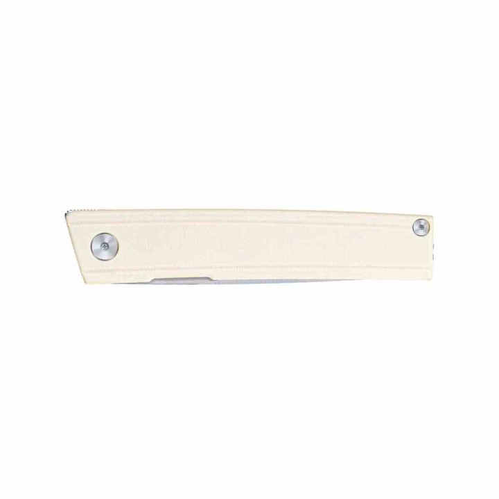 Couteau SRM Gent 401LC-GT Lame Acier 10Cr15CoMoV Manche G10 Blanc Liner Lock KIVT SRM401LCGT - Livraison Gratuite