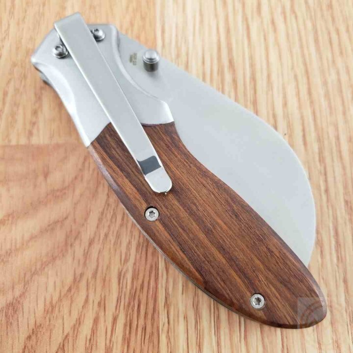 Lot de 3 Couteau Serpette Hawkbill Lame Acier 3Cr13 Manche Bois Liner Lock Clip de poche CN211637 - Livraison Gratuite