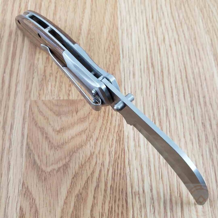 Lot de 3 Couteau Serpette Hawkbill Lame Acier 3Cr13 Manche Bois Liner Lock Clip de poche CN211637 - Livraison Gratuite