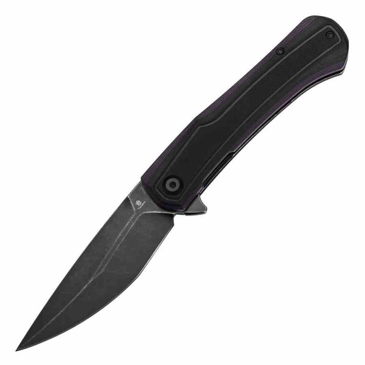 Couteau Tenable Kratos Lame Acier Nitro-V SW Manche G10 Black&Purple Liner Lock T1024A3 - Livraison Gratuite