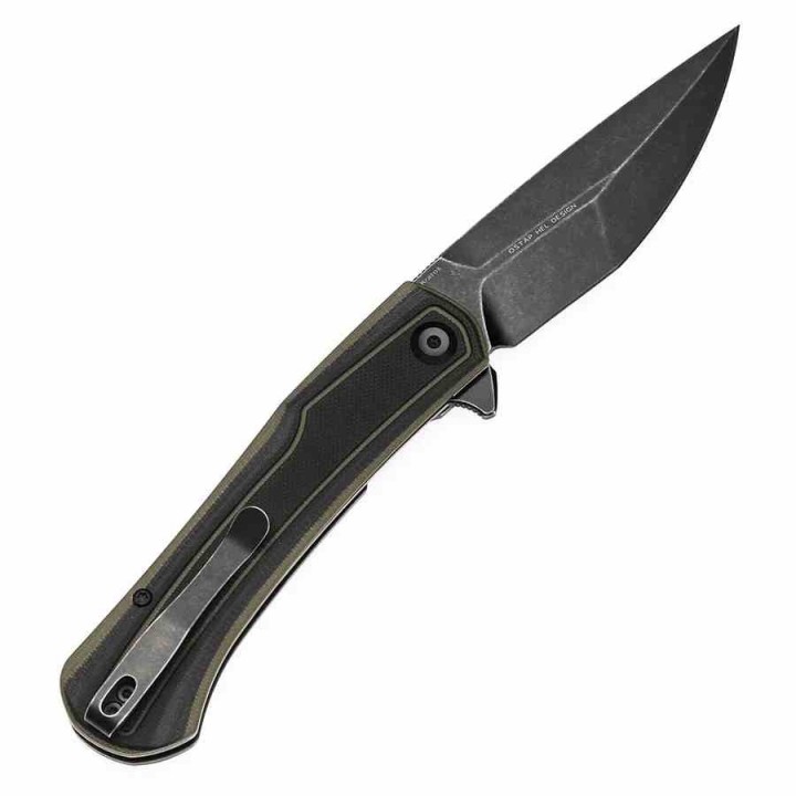 Couteau Tenable Kratos Lame Acier Nitro-V SW Manche G10 Black&Green Liner Lock T1024A4 - Livraison Gratuite