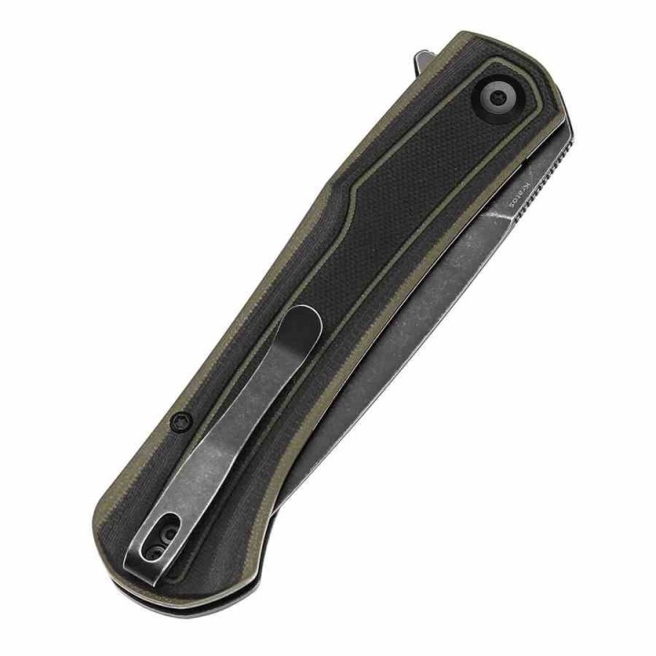 Couteau Tenable Kratos Lame Acier Nitro-V SW Manche G10 Black&Green Liner Lock T1024A4 - Livraison Gratuite