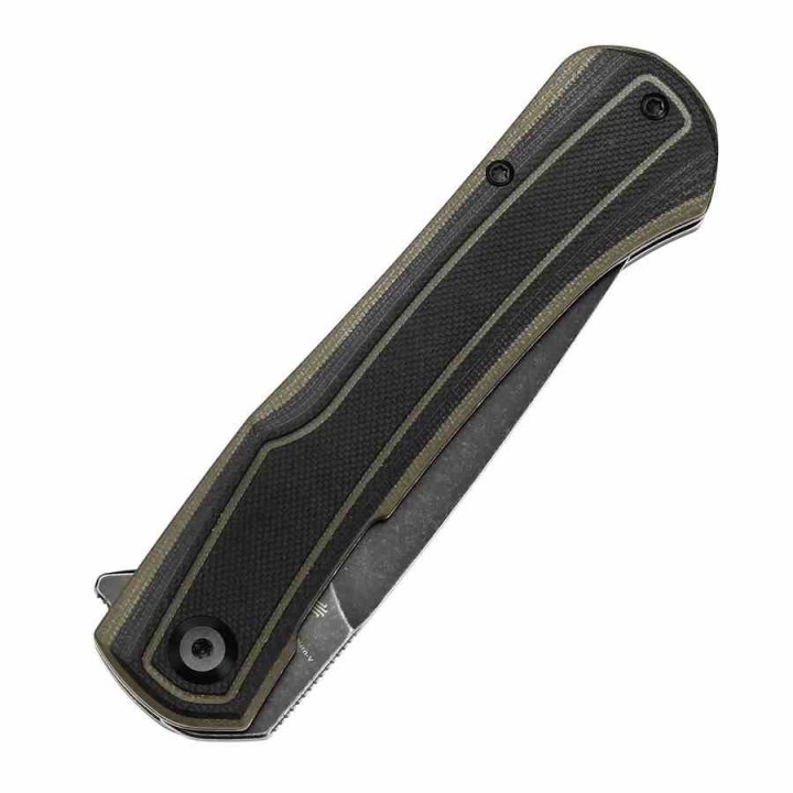 Couteau Tenable Kratos Lame Acier Nitro-V SW Manche G10 Black&Green Liner Lock T1024A4 - Livraison Gratuite