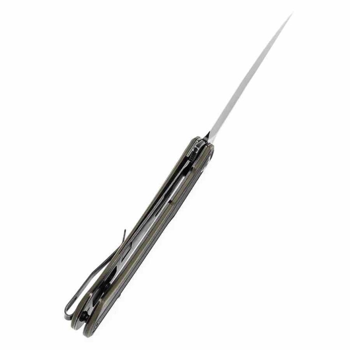 Couteau Tenable Kratos Lame Acier Nitro-V SW Manche G10 Black&Green Liner Lock T1024A4 - Livraison Gratuite