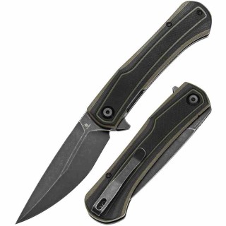 Couteau Tenable Kratos Lame Acier Nitro-V SW Manche G10 Black&Green Liner Lock T1024A4 - Livraison Gratuite