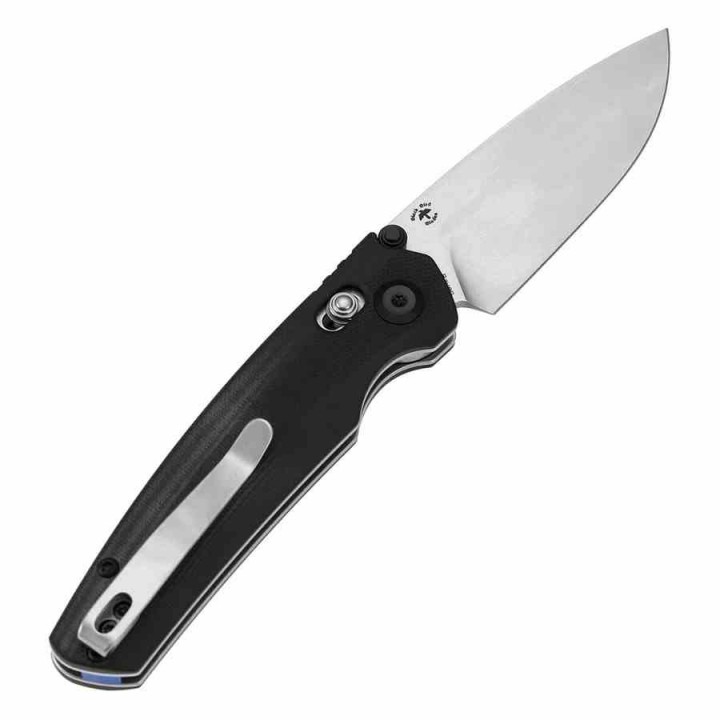 Couteau Tenable Raven Lame Drop Point Acier 14C28N SW Manche G10 Black Cross-Bar Lock Clip T2109V4 - Livraison Gratuite