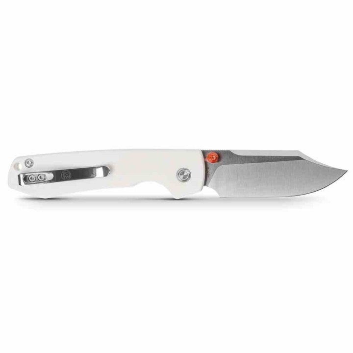 Couteau Vosteed Raccoon Top Liner Lock Lame Bowie Acier 14C28N Manche Micarta White KIVT VOSA2912 - Livraison Gratuite