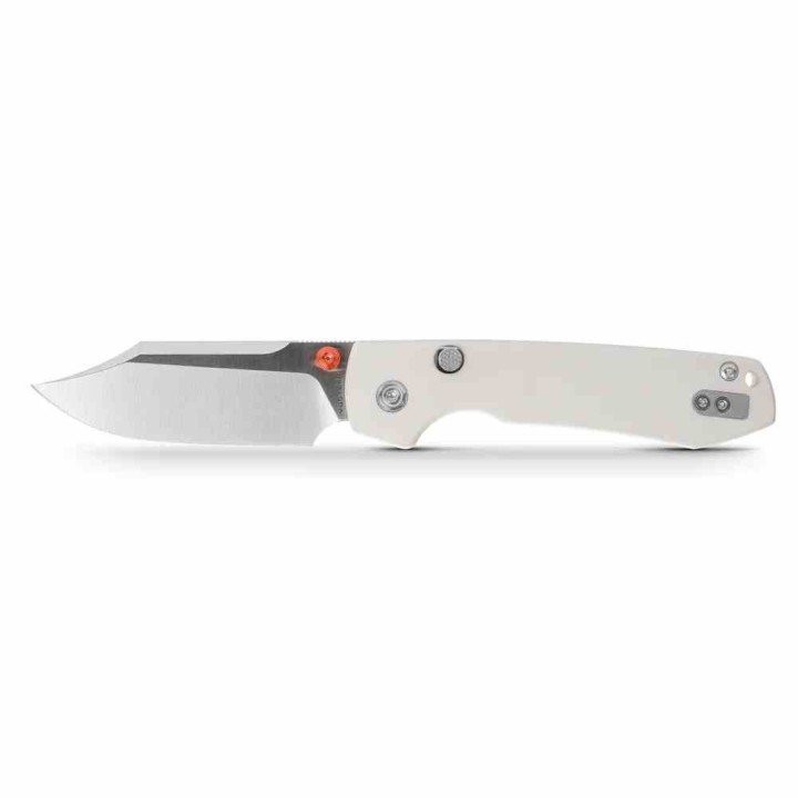 Couteau Vosteed Raccoon Top Liner Lock Lame Bowie Acier 14C28N Manche Micarta White KIVT VOSA2912 - Livraison Gratuite