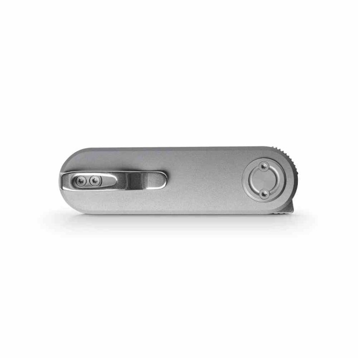 Couteau Vosteed Corgi V Vanchor Lock Lame Drop Point Acier 14C28N Manche Alu Gris EDC VOSA3703 - Livraison Gratuite