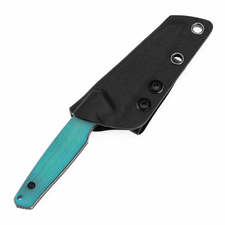Couteau Tenable Parr Lame Reverse Tanto Acier 14C28N Blk Manche G10 Tiffany Etui Kydex TG011B3 - Livraison Gratuite