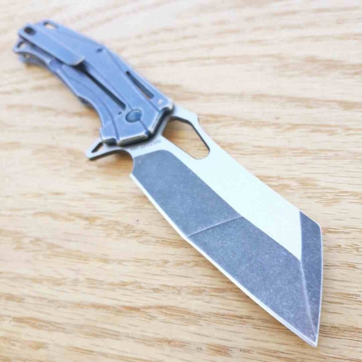 Couteau Rough Ryder Lame Tanto Acier Inox Manche Acier Bleu Frame Lock Clip RR2145 - Livraison Gratuite