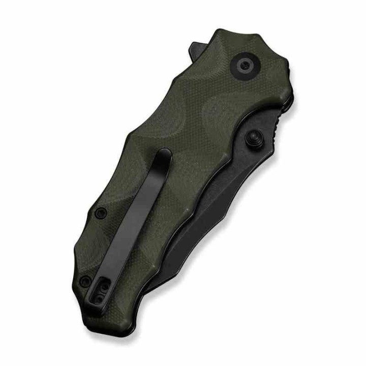 Couteau Civivi Natterjack Green Lame Acier 14C28N Black Manche G10 Button Lock IKBS CIVC240281 - Livraison Gratuite