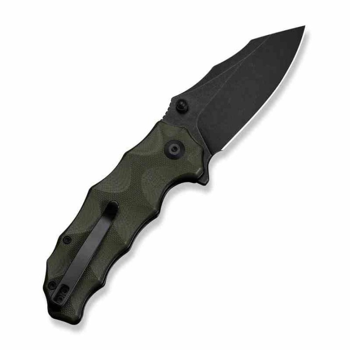 Couteau Civivi Natterjack Green Lame Acier 14C28N Black Manche G10 Button Lock IKBS CIVC240281 - Livraison Gratuite
