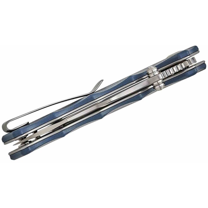 Couteau Civivi Natterjack Blue Lame Acier 14C28N Black Manche G10 Button Lock IKBS CIVC240282 - Livraison Gratuite