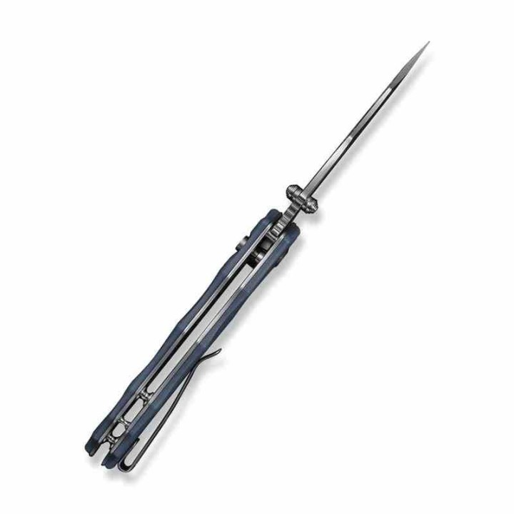 Couteau Civivi Natterjack Blue Lame Acier 14C28N Black Manche G10 Button Lock IKBS CIVC240282 - Livraison Gratuite