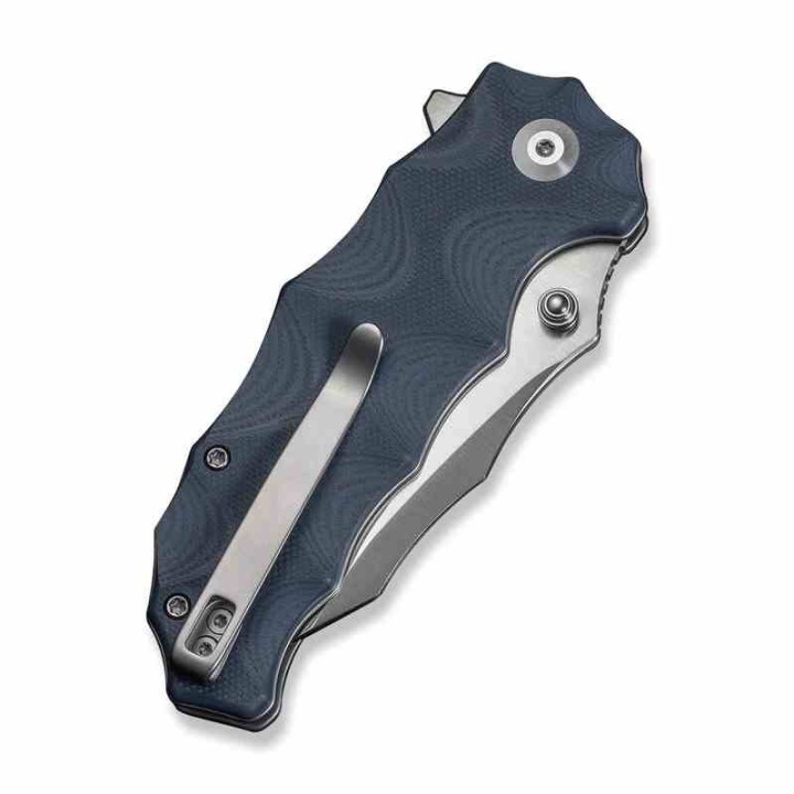 Couteau Civivi Natterjack Blue Lame Acier 14C28N Black Manche G10 Button Lock IKBS CIVC240282 - Livraison Gratuite