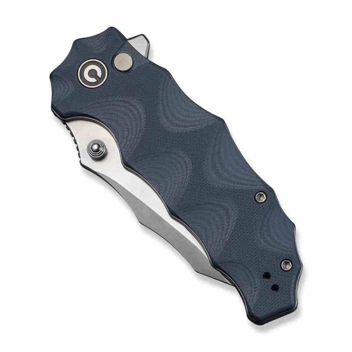 Couteau Civivi Natterjack Blue Lame Acier 14C28N Black Manche G10 Button Lock IKBS CIVC240282 - Livraison Gratuite