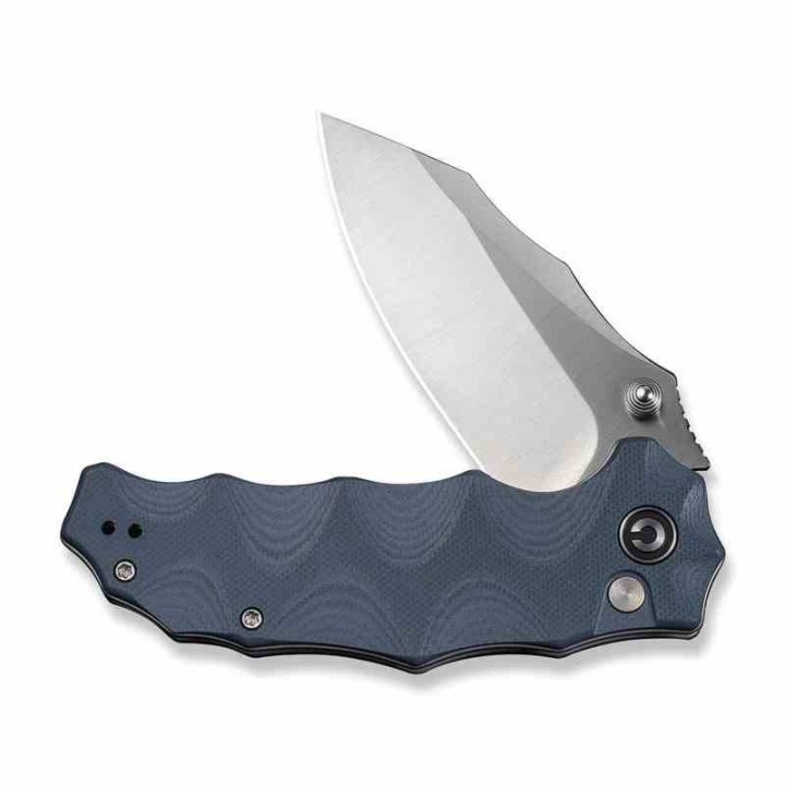 Couteau Civivi Natterjack Blue Lame Acier 14C28N Black Manche G10 Button Lock IKBS CIVC240282 - Livraison Gratuite