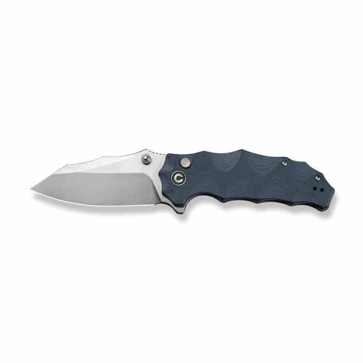 Couteau Civivi Natterjack Blue Lame Acier 14C28N Black Manche G10 Button Lock IKBS CIVC240282 - Livraison Gratuite