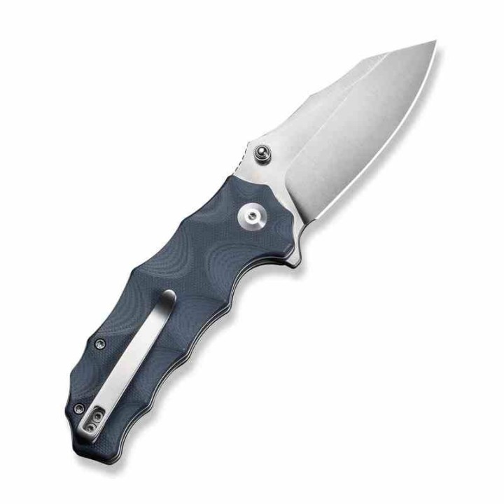 Couteau Civivi Natterjack Blue Lame Acier 14C28N Black Manche G10 Button Lock IKBS CIVC240282 - Livraison Gratuite