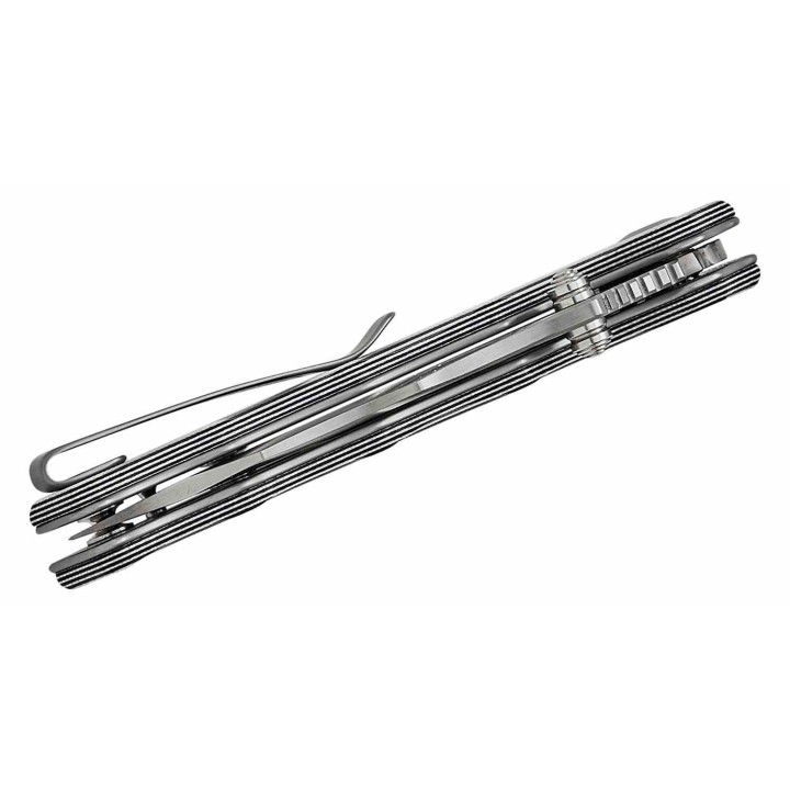 Couteau Civivi Natterjack White/Black Lame Acier 14C28N Manche G10 Button Lock IKBS CIVC240283 - Livraison Gratuite