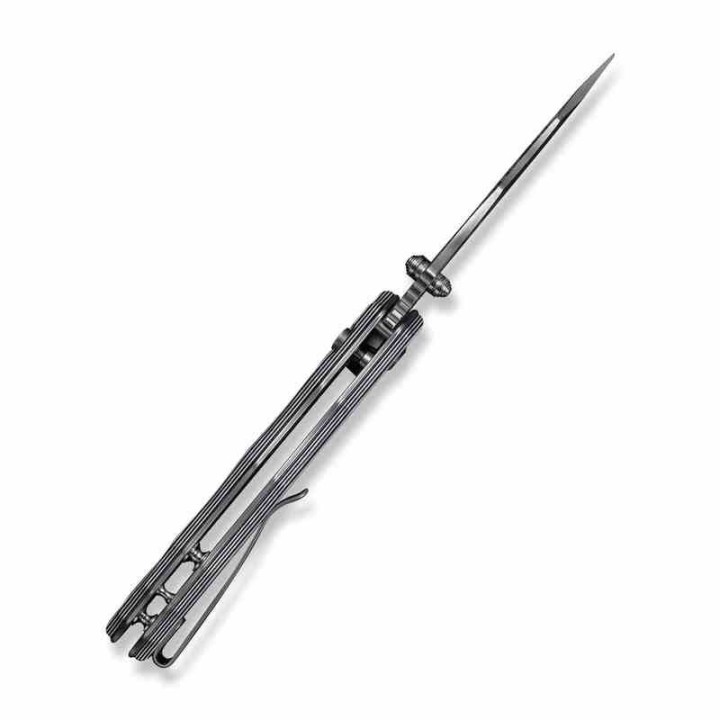 Couteau Civivi Natterjack White/Black Lame Acier 14C28N Manche G10 Button Lock IKBS CIVC240283 - Livraison Gratuite