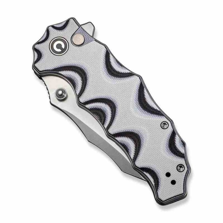 Couteau Civivi Natterjack White/Black Lame Acier 14C28N Manche G10 Button Lock IKBS CIVC240283 - Livraison Gratuite