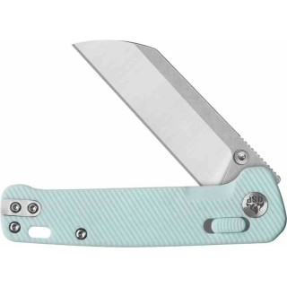 Couteau QSP Penguin Lame Acier 14C28N Two-Tone Manche FRN Bleu Glyde Lock IKBS QS130GLD1 - Livraison Gratuite