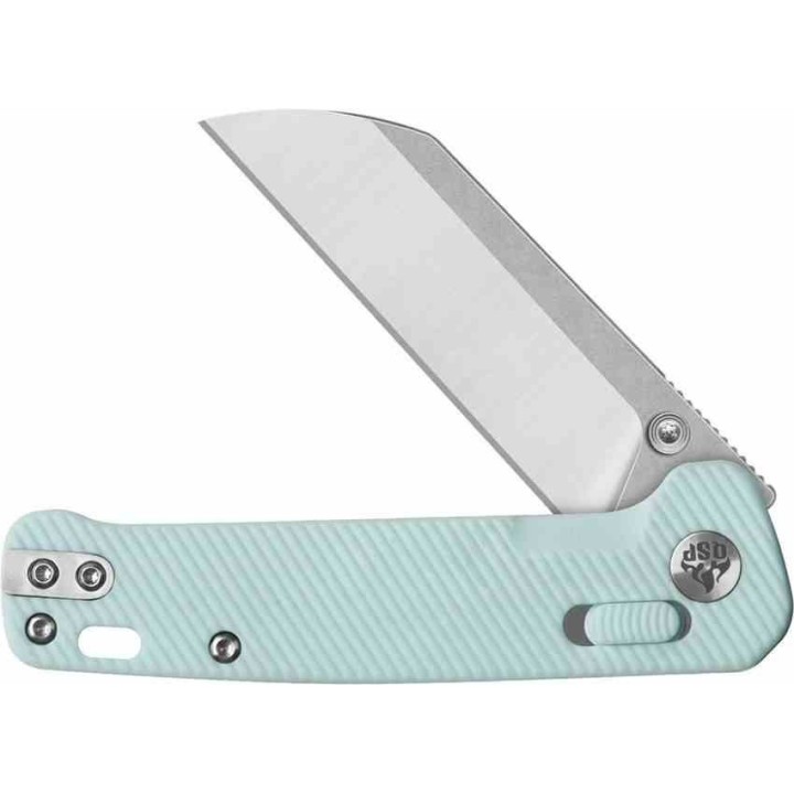 Couteau QSP Penguin Lame Acier 14C28N Two-Tone Manche FRN Bleu Glyde Lock IKBS QS130GLD1 - Livraison Gratuite