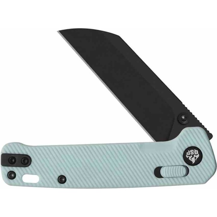 Couteau QSP Penguin Lame Acier 14C28N Blk Manche FRN Bleu Glyde Lock IKBS QS130GLD2 - Livraison Gratuite