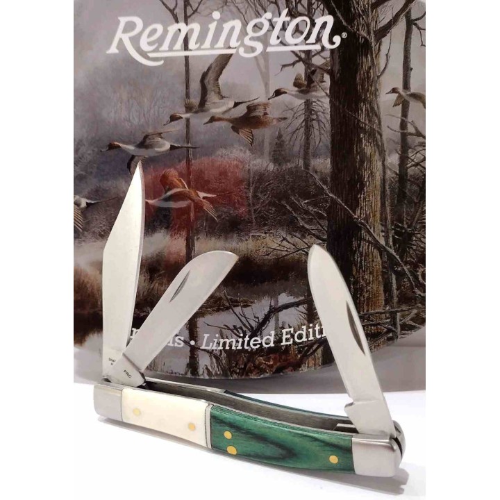 Coffret Cadeau Remington Pin Tails 2 Couteaux Manches Os Blanc & Bois Lames Acier Inox Collector R15713 - Livraison Gratuite