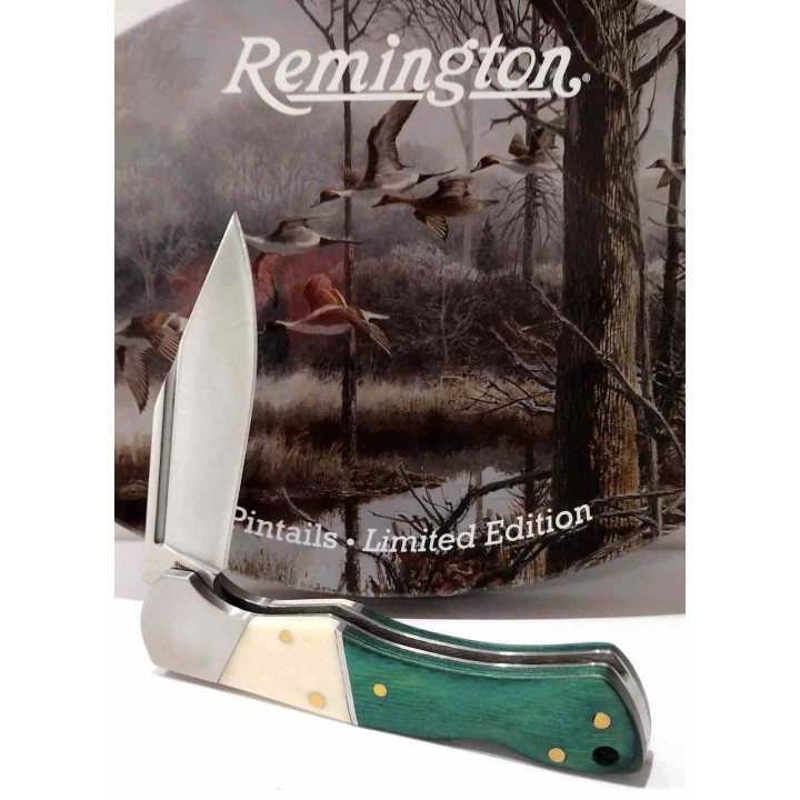 Coffret Cadeau Remington Pin Tails 2 Couteaux Manches Os Blanc & Bois Lames Acier Inox Collector R15713 - Livraison Gratuite