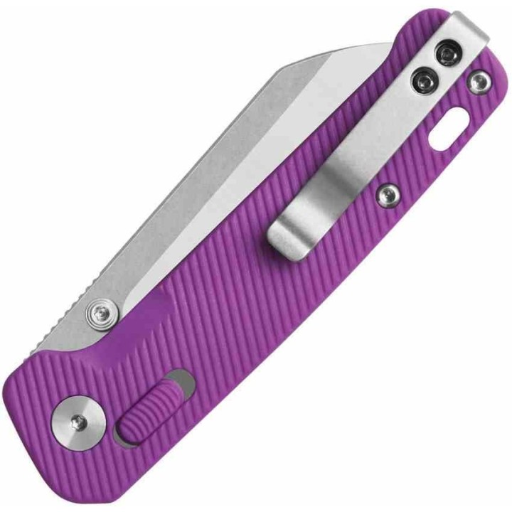 Couteau QSP Penguin Glyde Lame Acier 14C28N Manche FRN Violet Lock Crossbar Clip QS130GLE1 - Livraison Gratuite