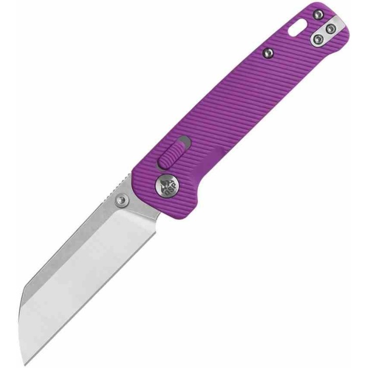 Couteau QSP Penguin Glyde Lame Acier 14C28N Manche FRN Violet Lock Crossbar Clip QS130GLE1 - Livraison Gratuite