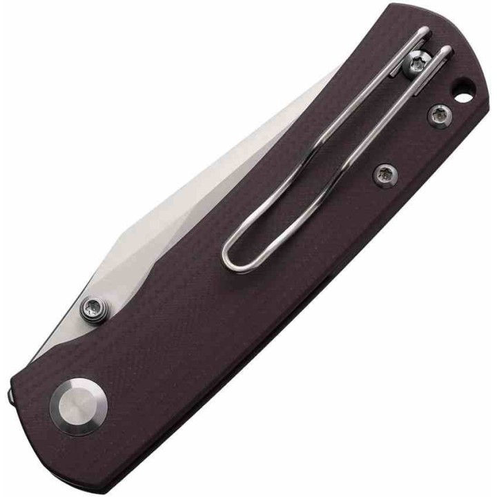 Couteau Monterey Bay Mini Old Guard Lame Acier 14C28N Satin Manche G-10 Brown Liner Lock MBKMOGBR - Livraison Gratuite