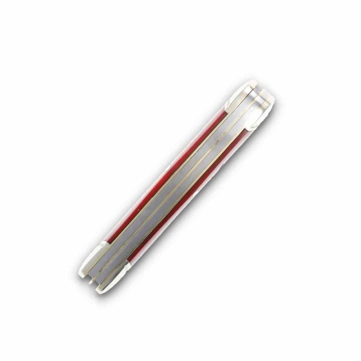 Couteau Rough Ryder Long Rifle Sowbelly Stockman Red Lames en Acier Inox Manche Os Slipjoint RR2619 - Livraison Gratuite