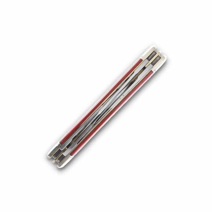 Couteau Pliant Rough Ryder Congress Long Rifle Red Smooth Bone Lames Acier 440 Manche Os Slipjoint RR2617  - Livraison Gratuite
