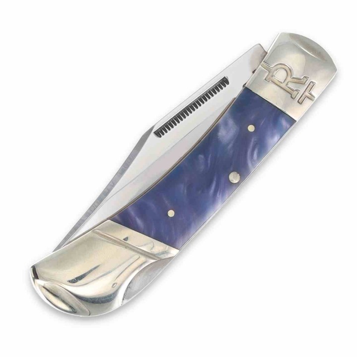 Couteau Pliant Rough Ryder Purple Swirl Lame Acier 440 Manche Polymère Lockback RR2149 - Livraison Gratuite