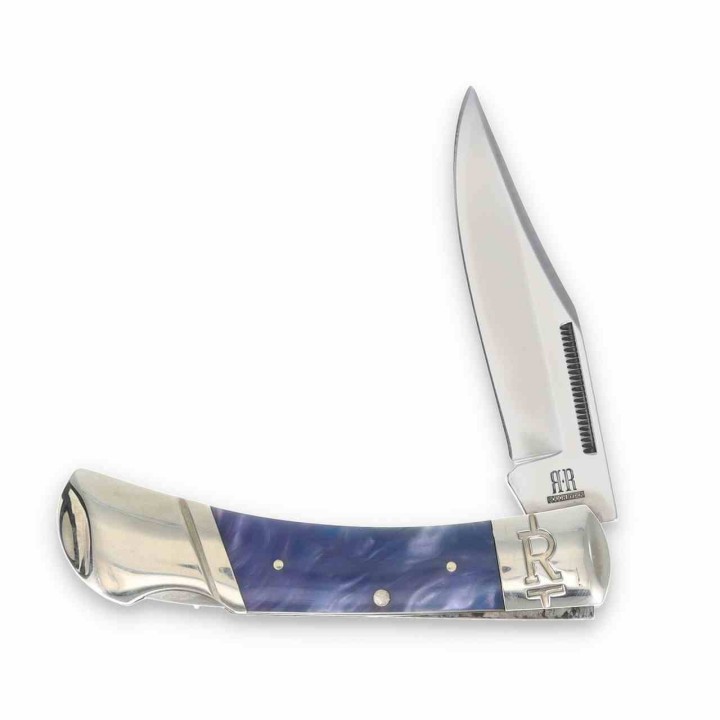Couteau Pliant Rough Ryder Purple Swirl Lame Acier 440 Manche Polymère Lockback RR2149 - Livraison Gratuite