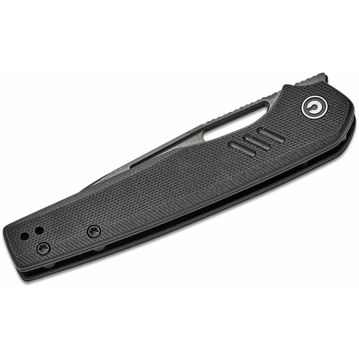 Couteau CIVIVI Guile Black Lame Acier 14C28N Manche G10 Liner Lock KIVT CIVC24062B1 - Livraison Gratuite