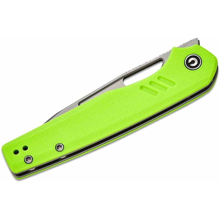 Couteau CIVIVI Guile Green Lame Acier 14C28N Manche G10 Liner Lock KIVT CIVC24062B2 - Livraison Gratuite