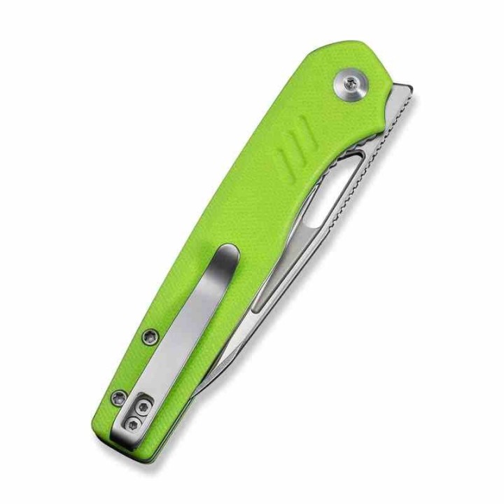 Couteau CIVIVI Guile Green Lame Acier 14C28N Manche G10 Liner Lock KIVT CIVC24062B2 - Livraison Gratuite
