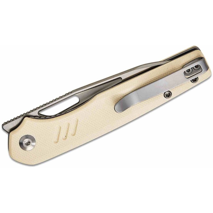 Couteau CIVIVI Guile Ivory Lame Acier 14C28N Manche G10 Liner Lock KIVT CIVC24062B3 - Livraison Gratuite