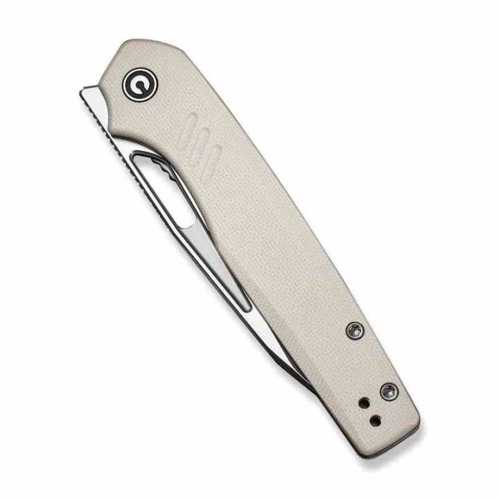 Couteau CIVIVI Guile Ivory Lame Acier 14C28N Manche G10 Liner Lock KIVT CIVC24062B3 - Livraison Gratuite