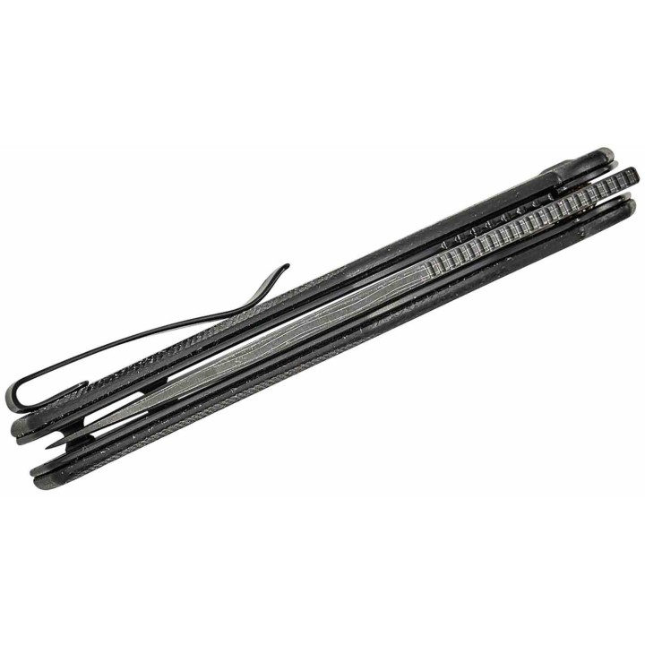 Couteau CIVIVI Guile Black Lame Acier Damas Manche Micarta Liner Lock KIVT C24062BDS1 - Livraison Gratuite