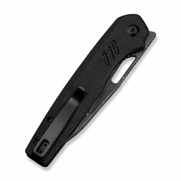 Couteau CIVIVI Guile Black Lame Acier Damas Manche Micarta Liner Lock KIVT C24062BDS1 - Livraison Gratuite
