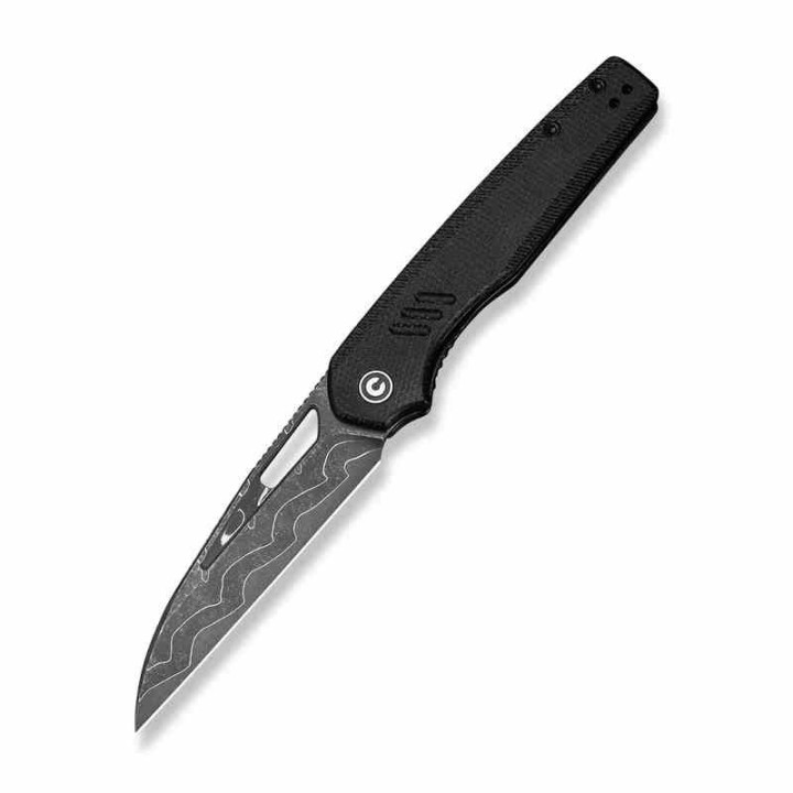 Couteau CIVIVI Guile Black Lame Acier Damas Manche Micarta Liner Lock KIVT C24062BDS1 - Livraison Gratuite