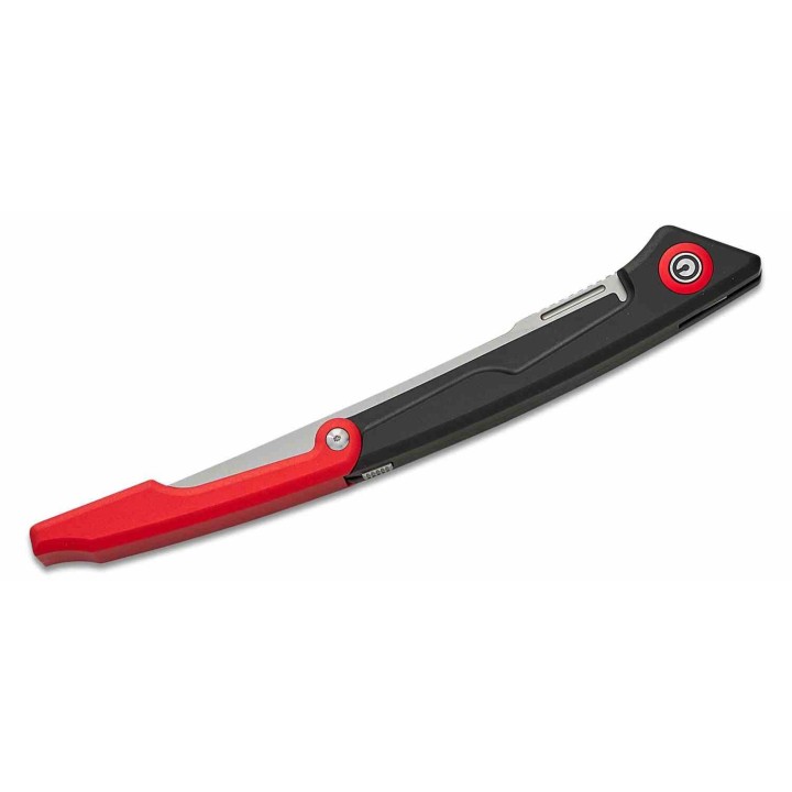 Couteau CIVIVI Shawka Fillet Lame Acier 14C28N Manche Alu Noir/Red Liner Lock Etui Nylon CIVC22029B1 - Livraison Gratuite