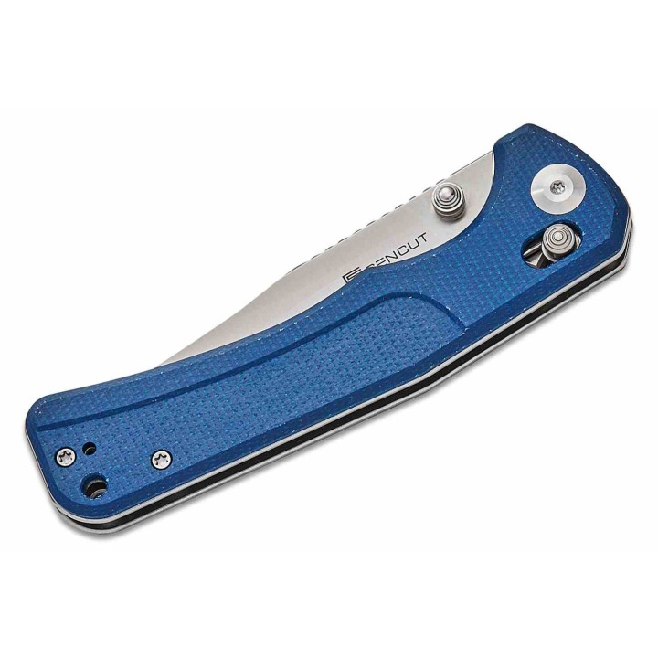 Couteau Sencut Slybolt Lame Acier 9Cr18MoV Manche Micarta Blue Bouton Lock Clip S25001A2 - Livraison Gratuite