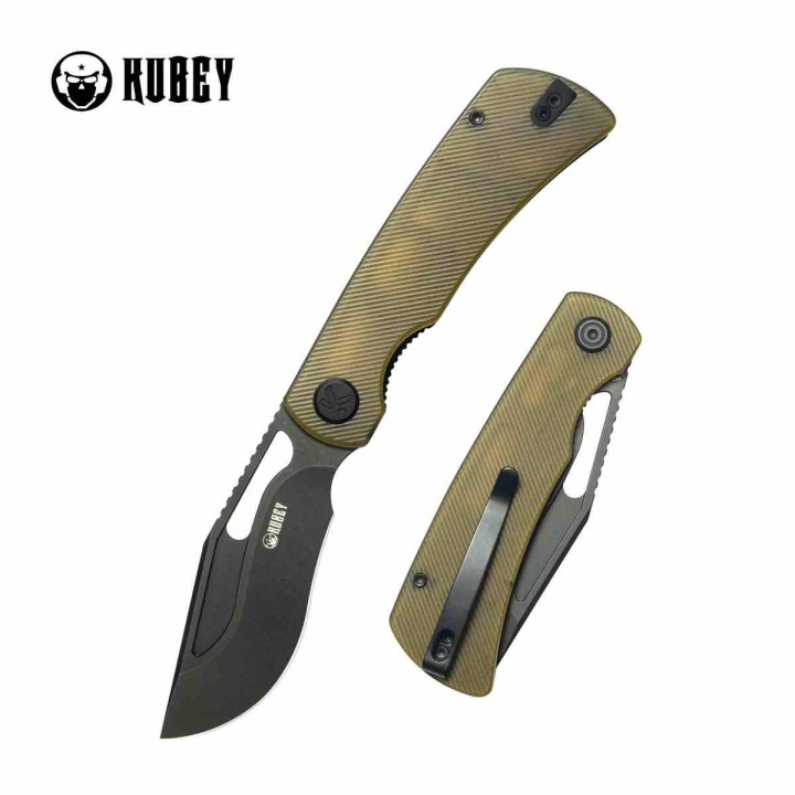 Couteau Kubey Gurkha Lame  Acier 14C28N Manche Ultem Liner Lock KIVT KUB397D - Livraison Gratuite